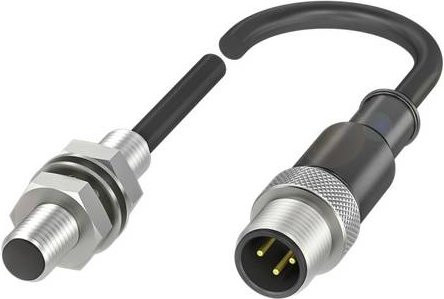 Balluff Induktiver Näherungsschalter BES 516-324-E3-C-S4-00,3 BES00MT bündig PNP Schließer Silber Durchmesser: 8 mm, Länge: 35 mm - Bild 1