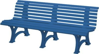 Blome Parkbank 4-Sitzer in Blau, Länge: 200 cm - Bild 1