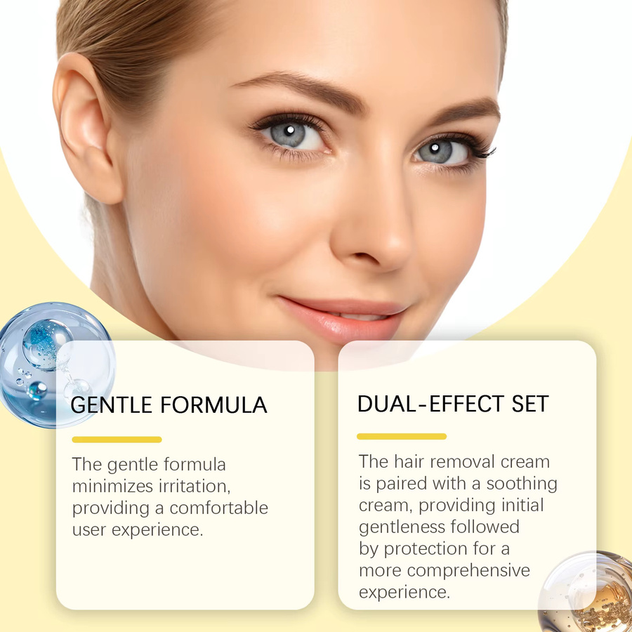 Hoygi Gesichtshaarentfernungscreme-Set mit Sheabutter, Unisex - Bild 2