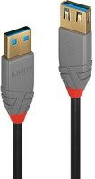Lindy USB 3.2 Gen 1 USB-A Verlängerungskabel Schwarz 3,00 m - Bild 1