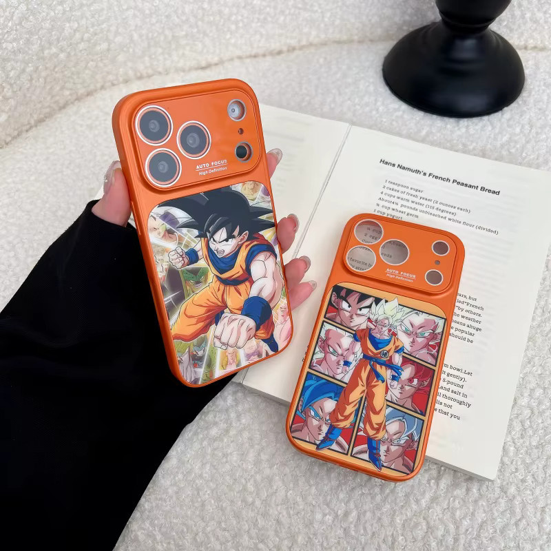Stoßfeste Handyhülle mit Orange Dragon Ball Son Goku Motiv für iPhone 17 Pro Max, 16, 15, 14, 13 Pro Max, Magnetisch für MagSafe, TOEI ANIMATION Anime Schutzhülle - Bild 2