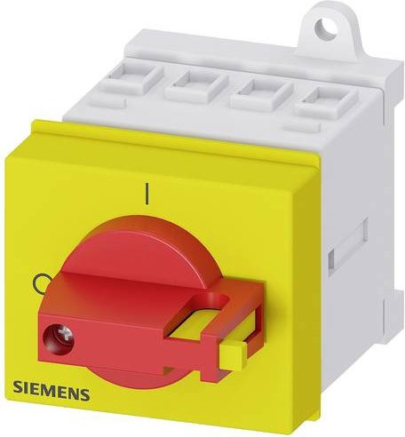 Siemens Lasttrennschalter 4polig Rot Gelb 16A 6mm² 690 V/AC 3LD20301TL13 - Bild 1