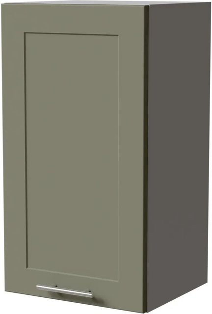 Feldmann-Wohnen Hängeschrank Oslo W2/40 in Grau und Reed Green Matt mit Soft-Close-Türen, B/T/H: 40 x 32,5 x 72 cm - Bild 1