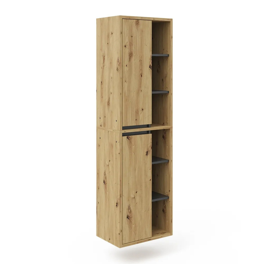 Vicco Badschrank Viola Eiche Hängeschrank und Hochschrank mit 2 Türen, B/T/H: 50 x 40 x 170 cm - Bild 3
