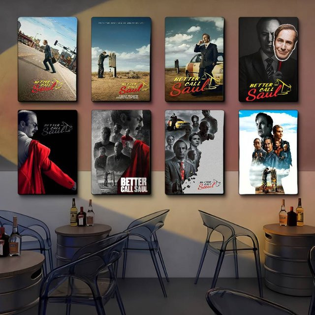 B-BetterC-CallS-Saulmovie Klassisches Filmplakat als Wandkunst in HD-Qualität, Mehrfarbig, Papierposter für deine nordische Heimdekoration - Bild 1