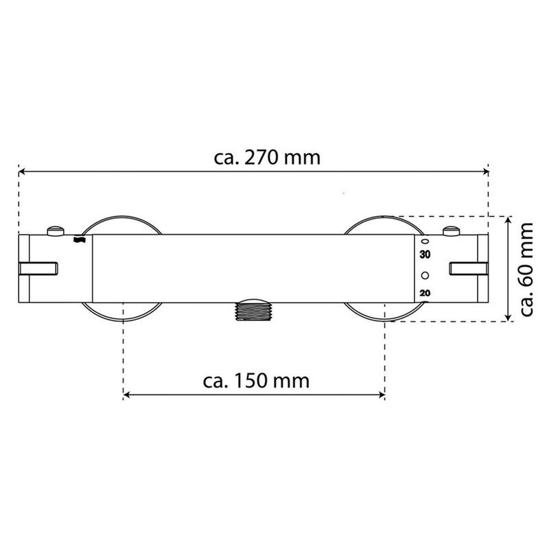EISL Thermostat-Duscharmatur CLAUDIO in Chrom - Bild 6