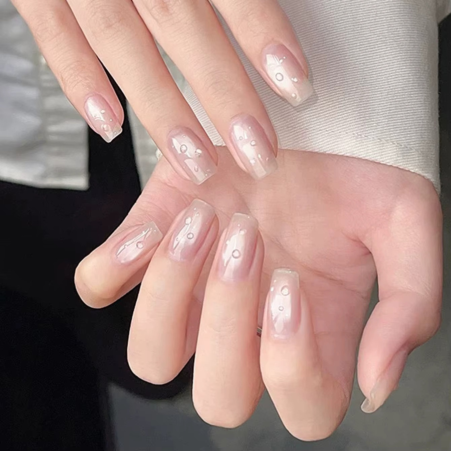 SHAKA Gel-Nagellack, 3D Wassertropfen-Effekt, Klar, Glänzend - Bild 2