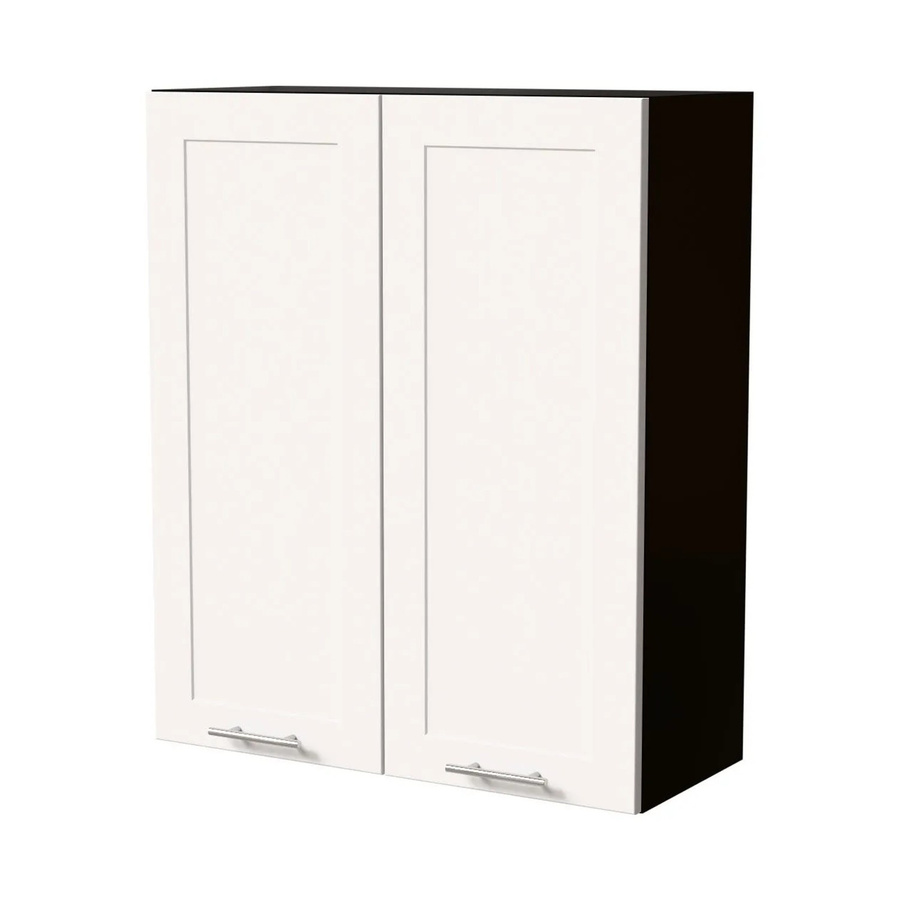 Feldmann-Wohnen Hängeschrank Oslo Küchenschrank Schwarz Weiß Matt B/T/H: 80 x 32,5 x 96 cm - Bild 2