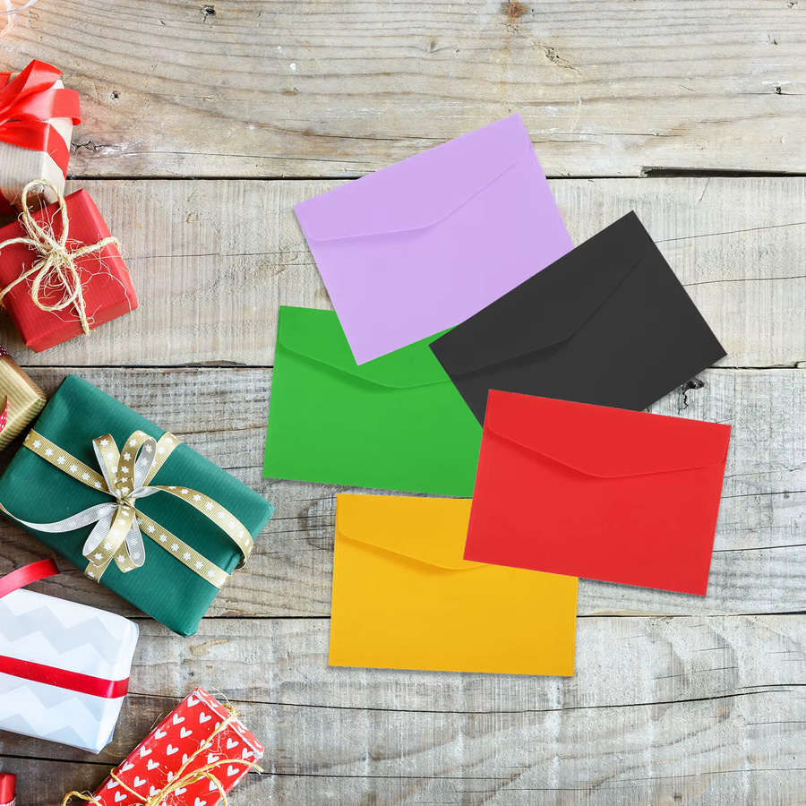 24 Stück Mini-Umschläge aus Papier in Rot für kleine Geschenkkarten und Visitenkarten zur Hochzeit - Bild 2