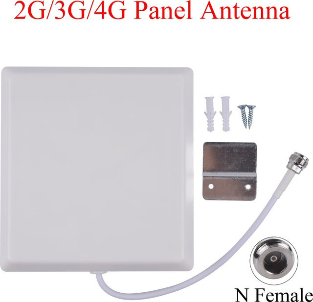 LYNNDM Externe Richtfunk-Panelantenne für 2G/3G/4G/LTE in Weiß, 800-2500 MHz, 6,5/8 dBi mit N-Buchse zur Verbesserung der Cellular Signal Abdeckung - Bild 1