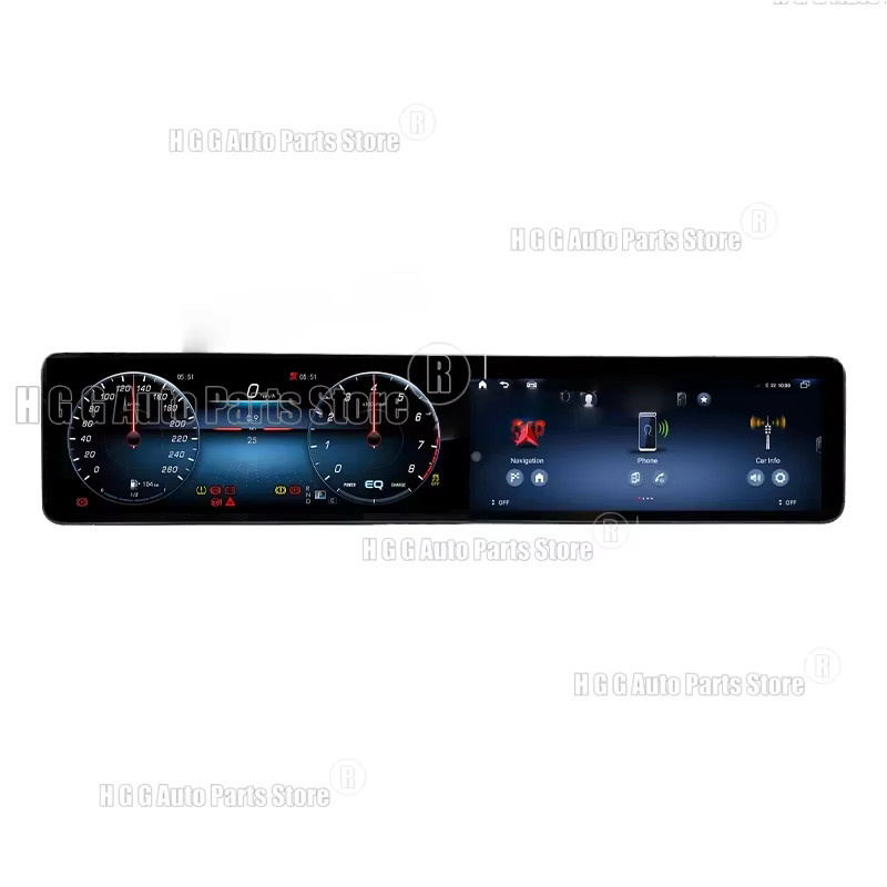 YANFU Android 13 Autoradio mit 12,3 Zoll Display für Mercedes Benz E-Klasse W213 2016-2023, CarPlay Touch-Navigation, Schwarz - Bild 7