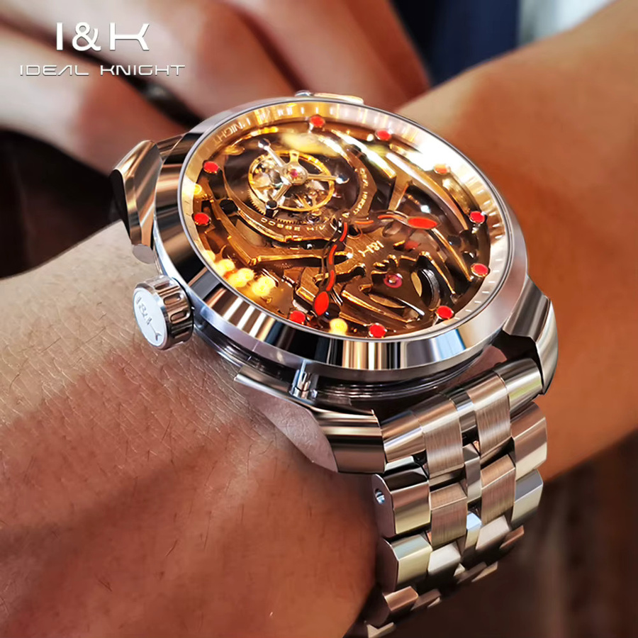 IDEAL KNIGHT Herrenuhr, Automatik, Edelstahl, Silber, Rund - Bild 2