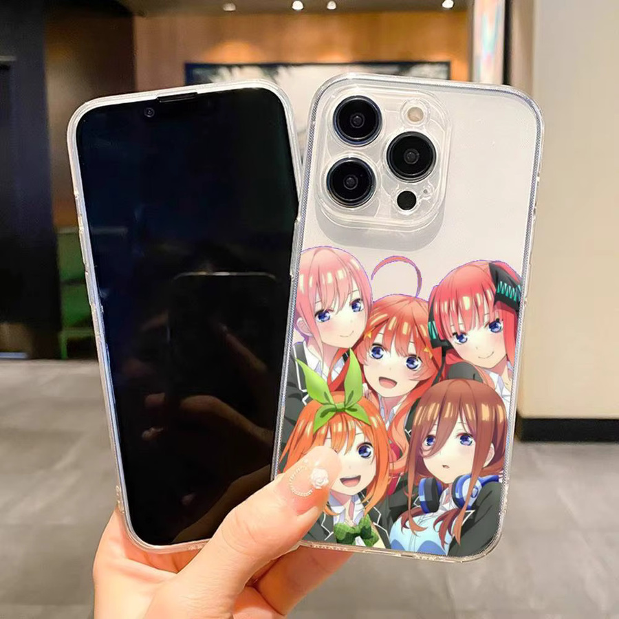 The Quintessential Quintuplets Handyhülle aus transparentem Silikon für iPhone 17 16 15 14 13 12 11 Pro Max Air Soft Cover - Bild 2