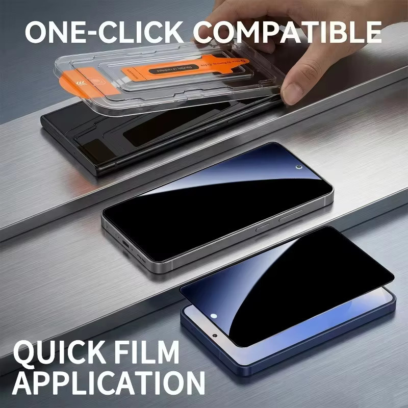 Anti-Spionage Panzerglas für Samsung Galaxy A56 A55 A36 A35 A26 A24 A17 A16 A15 A13 A12 mit Fingerabdruck-Entsperrung, transparent - Bild 2