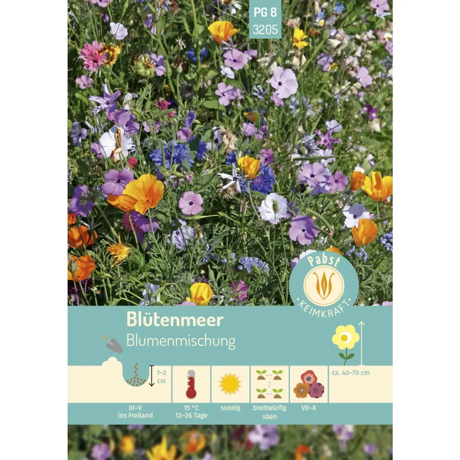 Pabst Keimkraft Blütenmeer Blumenmischung Saatgut für Sommer und Garten - Bild 2
