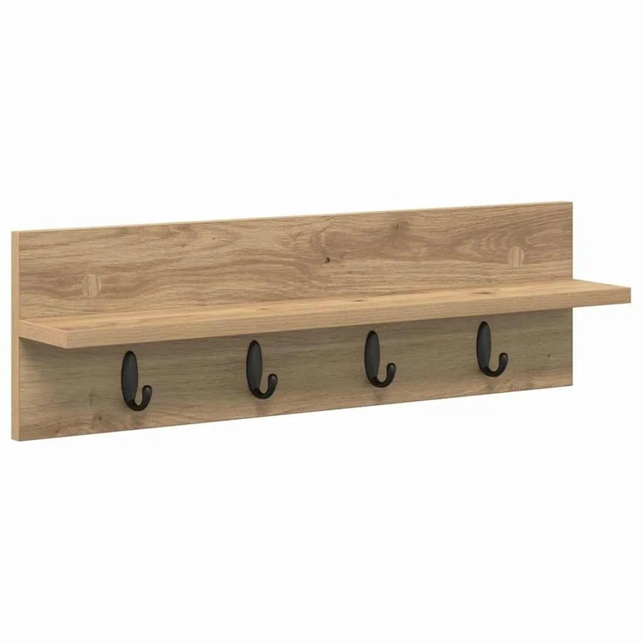 vidaXL Wandmontierter Nachttisch Artisan-Eiche in Braun, B/T/H: 60 x 10,5 x 18 cm - Bild 2