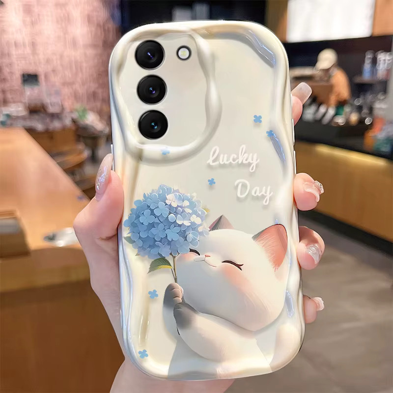 Starry Sky Cat Handyhülle für Samsung Galaxy S25 S24 S23 S22 S21 S20 Ultra Plus FE A73 A72 A71 A56 A55 A54 A52 A51 in Multicolour - Bild 2