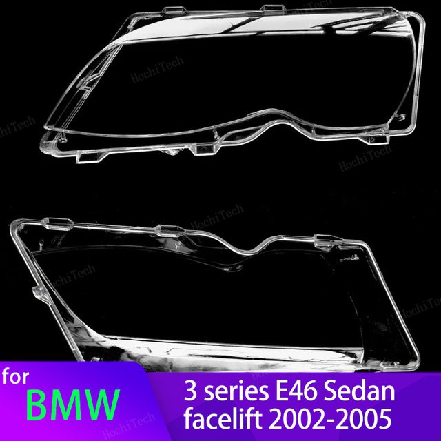 HochiTech Scheinwerfer Abdeckungen für BMW 3er E46 Limousine 2002-2005, transparent - Bild 1