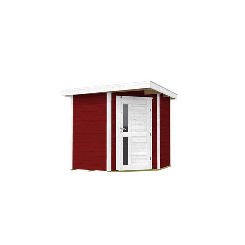 WEKA Holz-Gartenhaus 229 mit Flachdach in Schwedenrot, B/T: 244 x 244 cm - Bild 3