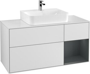 V&B Waschtischunterschrank Finion in Weiß lackiert, Breite: 120 cm, Tiefe: 50,1 cm, Höhe: 50,1 cm - Bild 1