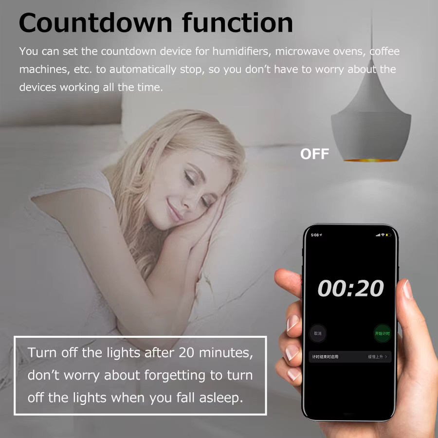 GGBEE Mini Tuya ZigBee WLAN Intelligenter Schalter mit 2-Wege-Steuerung in Weiß, kompatibel mit Alexa und Google Assistant via Smart Life App - Bild 3