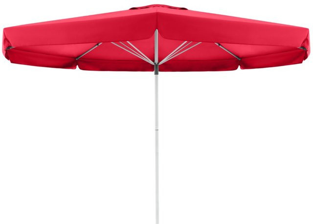 Doppler Sonnenschirm Telestar 500 in Rot mit Volant und Windventil, Durchmesser: 500 cm - Bild 1