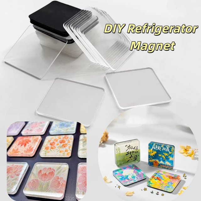 Meade Kühlschrankmagnete Material-Set, Acryl-Magnetaufkleber-Set, Bunt / Mehrfarbig - Bild 1