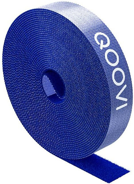 QOOVI Kabel-Organizer Drahtaufwicklung mit Clip und Kopfhörerhalter für USB-Ladeschutz, Blau, 1 m - Bild 1