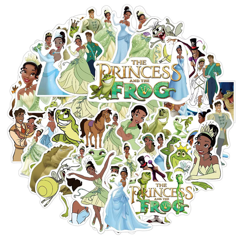 Disney Die Prinzessin und der Frosch Aufkleber, Mädchen, Bunt, 10-teiliges Set - Bild 2