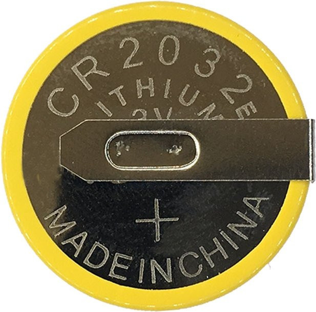 5er Set xinislng CR2032 Lithium-Knopfzellen mit Lötstiften, 3 V, 210 mAh - Bild 1