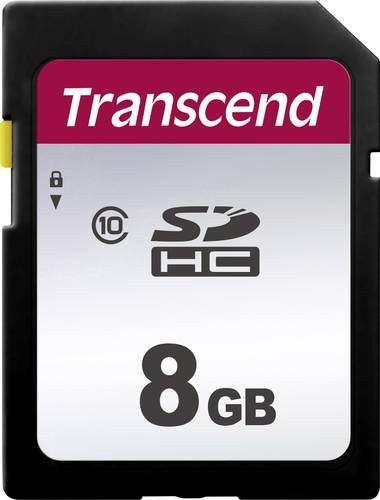 Transcend Premium 300S SDHC-Speicherkarte 8GB Class 10 UHS-I V30 in Schwarz - Bild 1