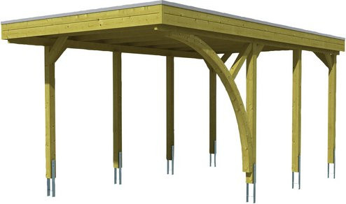 SKANHOLZ Carport Friesland Set 5 in Braun, B/T: 314 x 555 cm, Firsthöhe: 241 cm, imprägniert - Bild 1