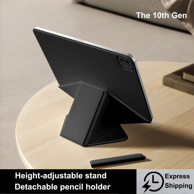 SZEGYCHX Smart Folio Cover für iPad in Grau, Magnetische Hülle kompatibel mit iPad Air 11 M5 M4 M3 und iPad Pro 13 12.9 5. 6. Gen sowie iPad Mini A17 - Bild 1