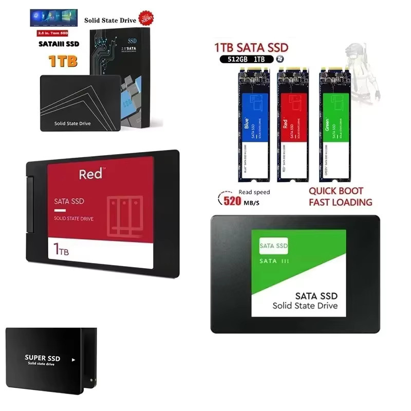 Lenovo Original Solid State Drive 1TB SSD, SATA3, 2,5 Zoll, TLC, Schwarz und Grün - Bild 2