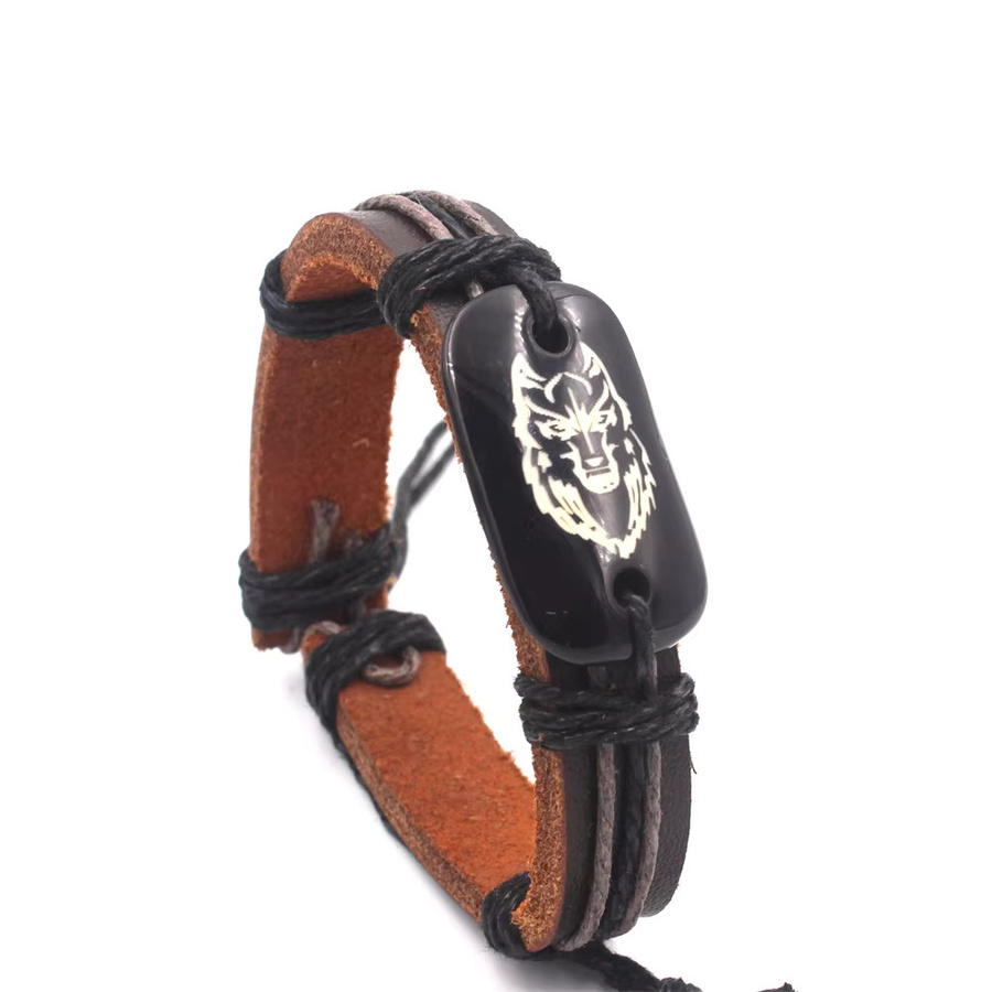 weyena Armband, Leder, Schwarz, Unisex - Bild 2