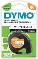 Dymo LetraTag ORIGINAL Bügelbares Schriftband Schwarz-Weiß Breite: 1,2 cm, Länge: 2 m - Bild 1