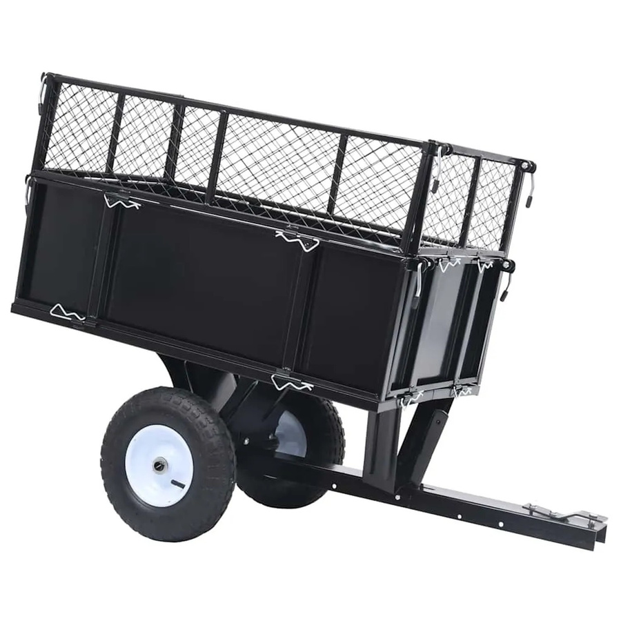 vidaXL Kippanhänger für Rasenmäher mit 150 kg Traglast, Modell 92449 - Bild 2