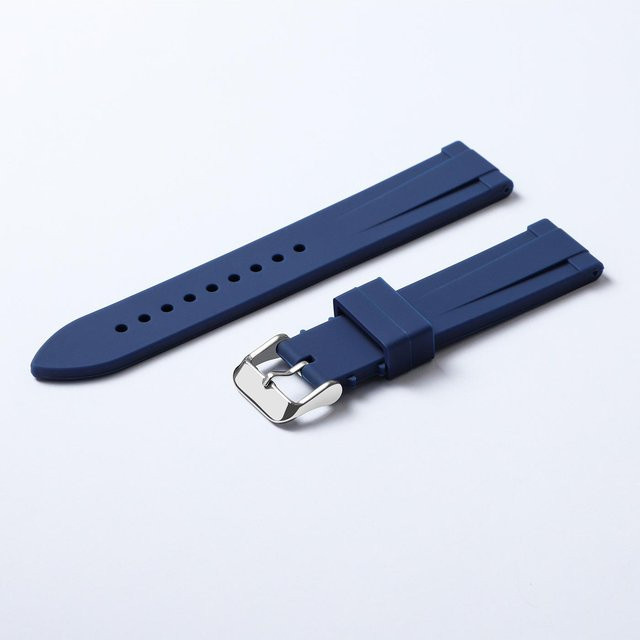 Uhrenarmband Silikon, 18 mm, Schwarz, Unisex - Bild 1