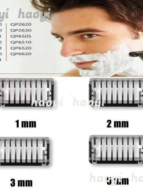 Philips Aufsteckkamm-Trimmer für Rasierkopfteile in Transparent, 1/2/3/5mm für QP210/50 220 2523 2520 - Bild 1