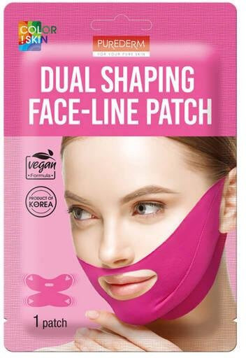 Purederm Dual Shaping Face-Line Patch Modellierende Gesichtsmaske, Vegan - Bild 1