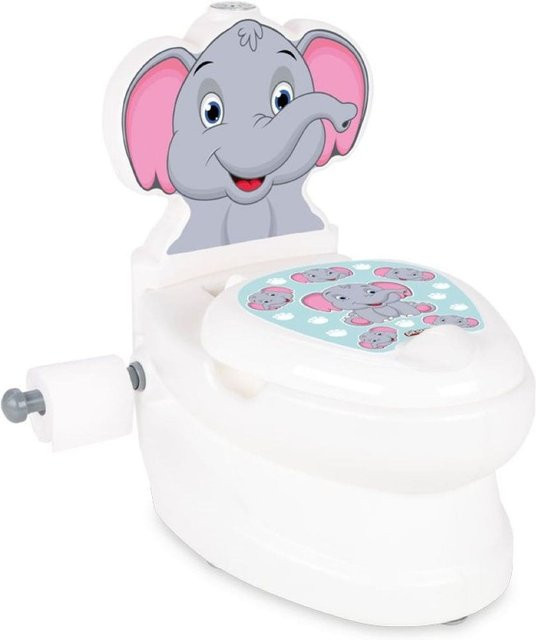 Pilsan Töpfchen Elefant mit Musik und Licht in Weiß - Bild 1