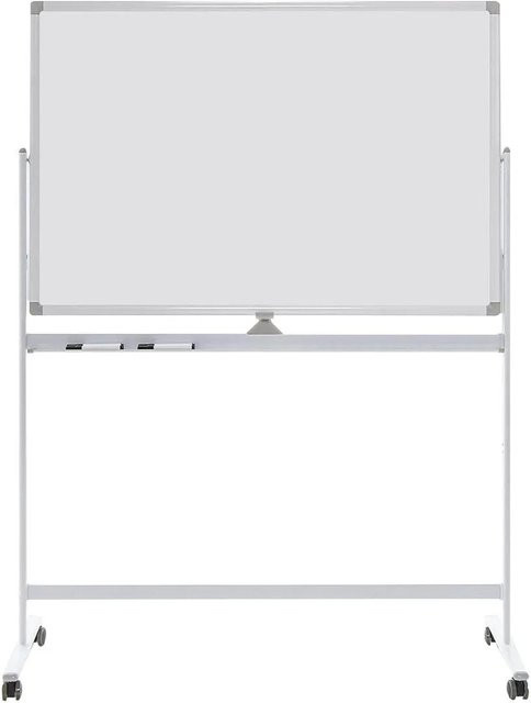 Costway Mobiles Doppelseitiges Whiteboard mit Rollen in Weiß, Breite: 120 cm, Höhe: 173 cm - Bild 1
