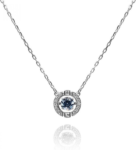 Swarovski Halskette, Silber, Kristall, gray, Damen - Bild 1
