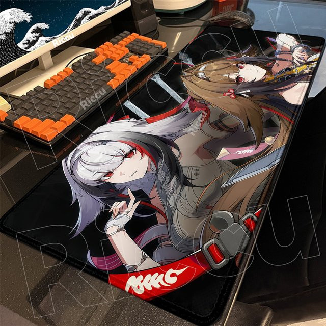 Zenless Zone Zero Gaming-Mauspad XXL Riccu Anime Schreibtischunterlage Multicolour Schwarz - Bild 1