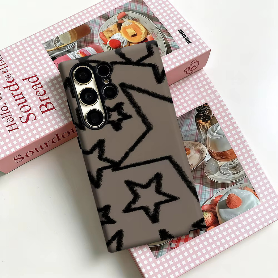 Sandy Stars Stoßfeste Handyhülle mit Doppelschicht für Samsung Galaxy S25 Ultra, S24 und S23 Ultra Plus - Bild 3