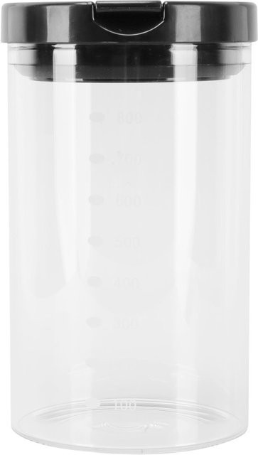CosyHome Lebensmittelaufbewahrungsbehälter aus Glas mit Deckel und Skalenlinie, Weiß, 800 ml - Bild 1