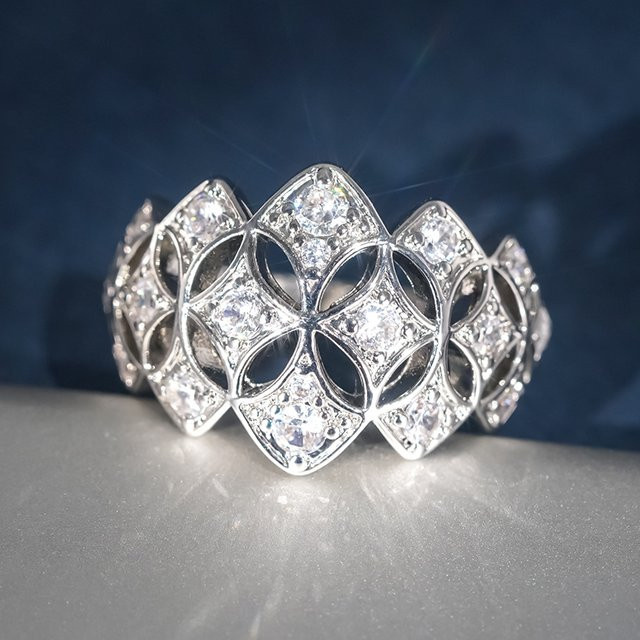 Huitan Ring, Silber, Zirkonia, Damen - Bild 1
