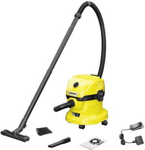 Kärcher Akku-Nass-/Trockensauger WD 2-18 Battery Set mit 12l Behälter inkl. Akku und Ladegerät - Bild 1