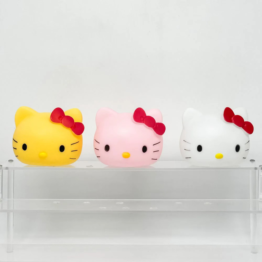 Sanrio Hello Kitty LED Nachtlicht in Pink als Kawaii Figur für Kinder und Schreibtisch-Deko - Bild 2