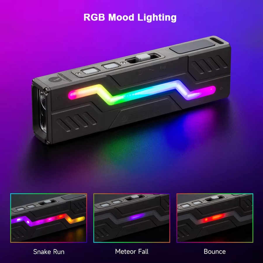 LUMINTOP Moonbox V3 LED Campinglaterne mit RGB und UV-Licht, wiederaufladbare EDC Taschenlampe mit Magnet und Typ-C Anschluss - Bild 2